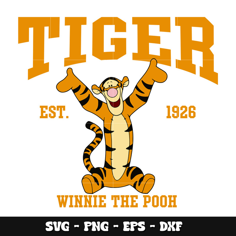 Pooh tiger est 1926 svg