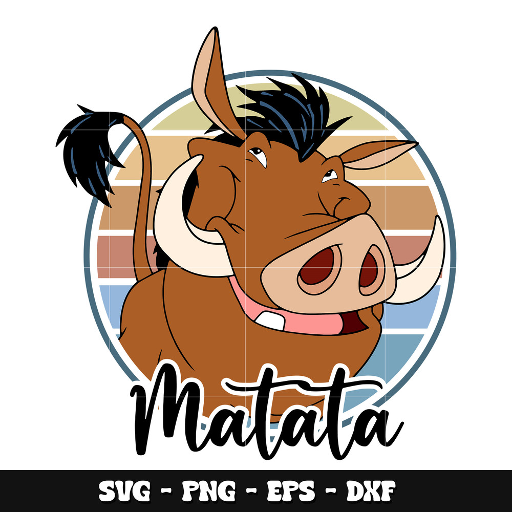Pumbaa matata svg