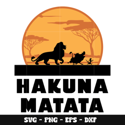 simba hakuna matata svg
