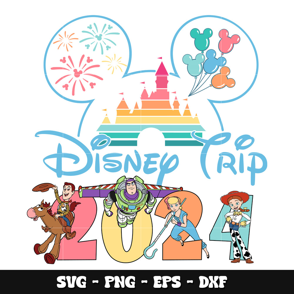 Toy story disney trip 2024 svg