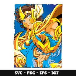 aiolos and milo design svg, saint seiya svg