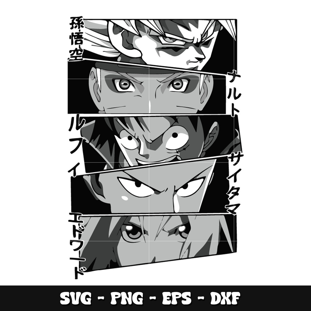 Anime popular eyes svg, anime svg