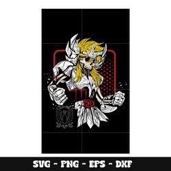 cygnus hyoga skeleton svg, saint seiya anime svg