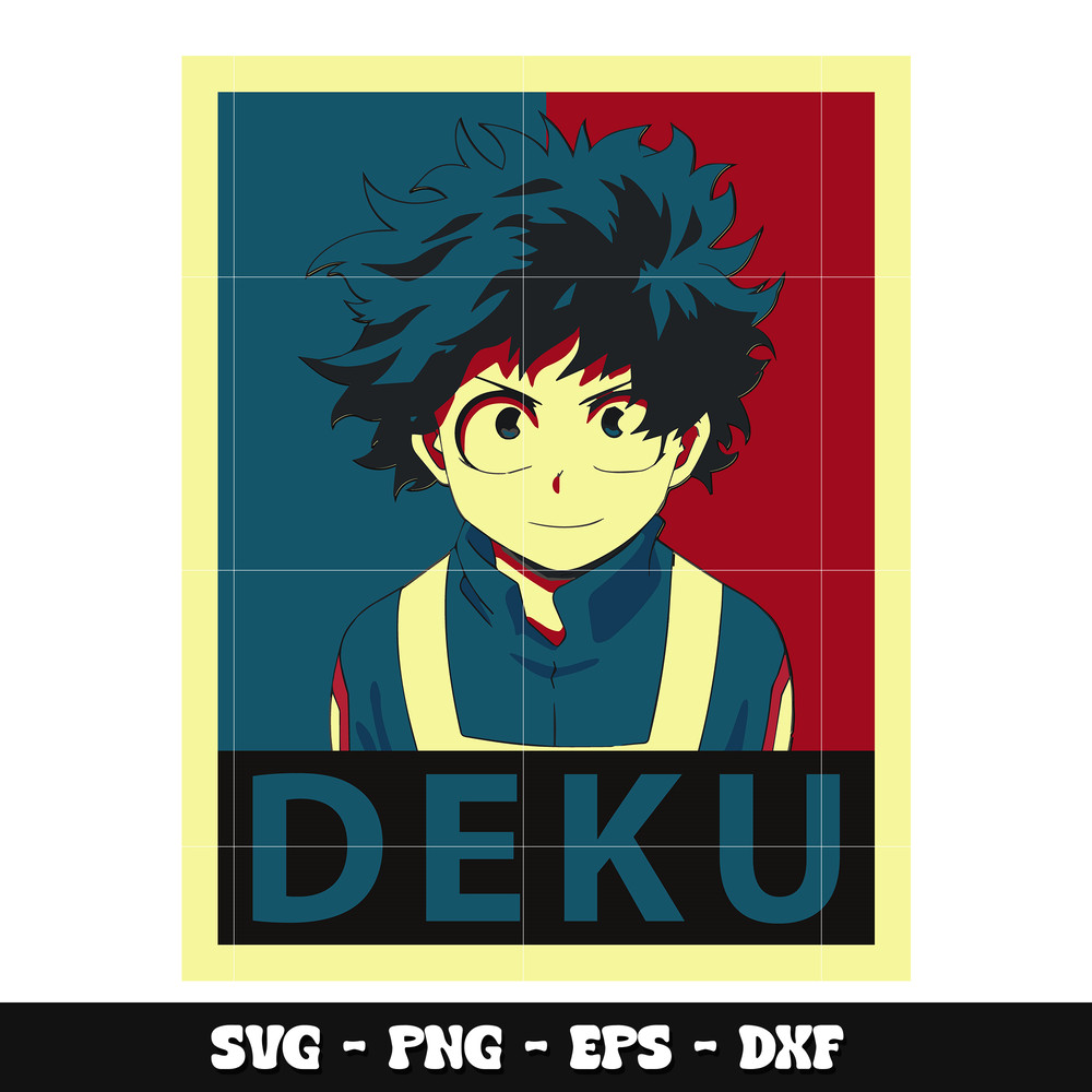 Deku anime svg, My hero academia svg