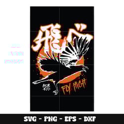 fly high itachi crow svg, naruto anime svg