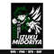 Izuku Midoriya svg, Anime My hero academia svg