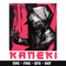 Kaneki anime svg, Tokyo ghoul svg