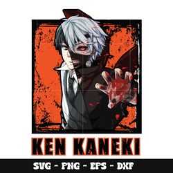 ken kaneki svg, anime tokyo ghoul svg
