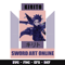 Kirito design svg, Sword Art Online anime svg