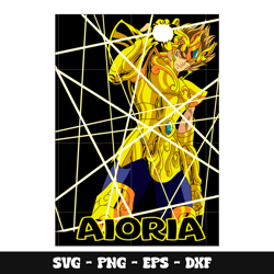 leo aiolia design svg, saint seiya svg