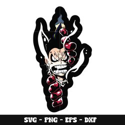 luffy gear 4 svg, one piece anime svg