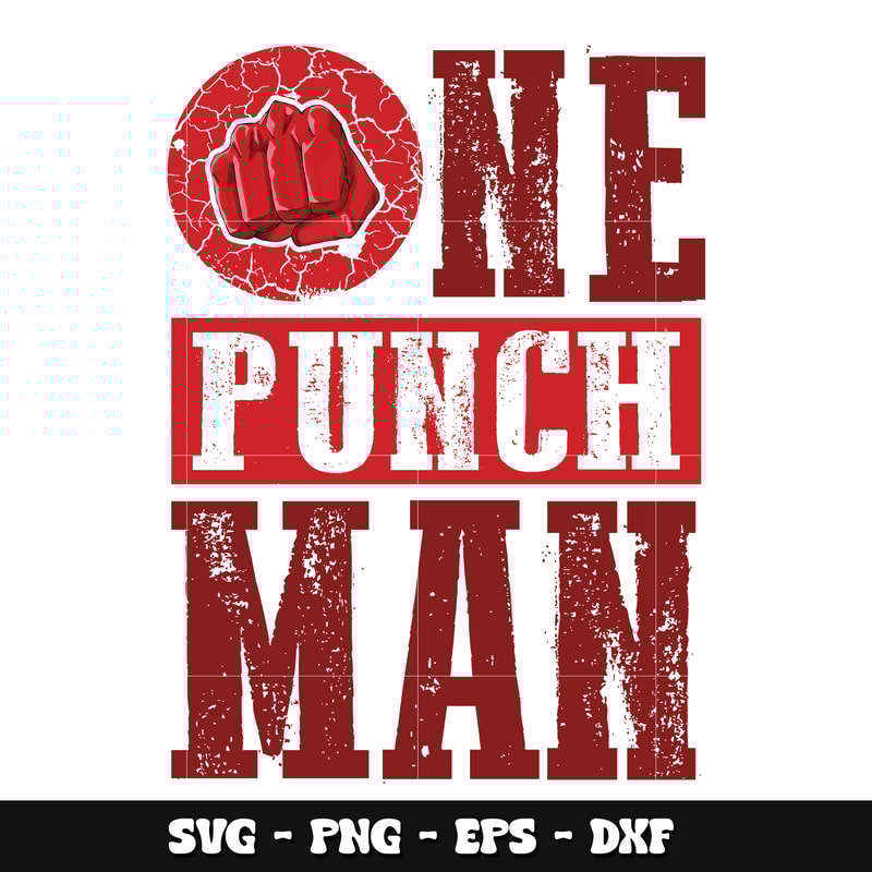 One punch man logo svg, One punch man svg