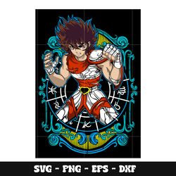 pegasus seiya svg, saint seiya anime svg