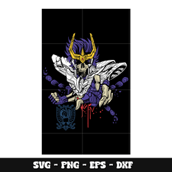phoenix ikki skeleton svg, saint seiya anime svg