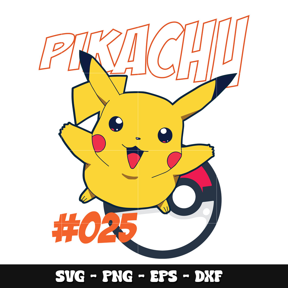 Pikachu ball svg, Pokemon anime svg