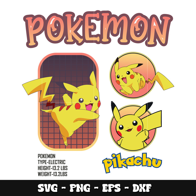 Pikachu pokemon svg, Pokemon anime svg