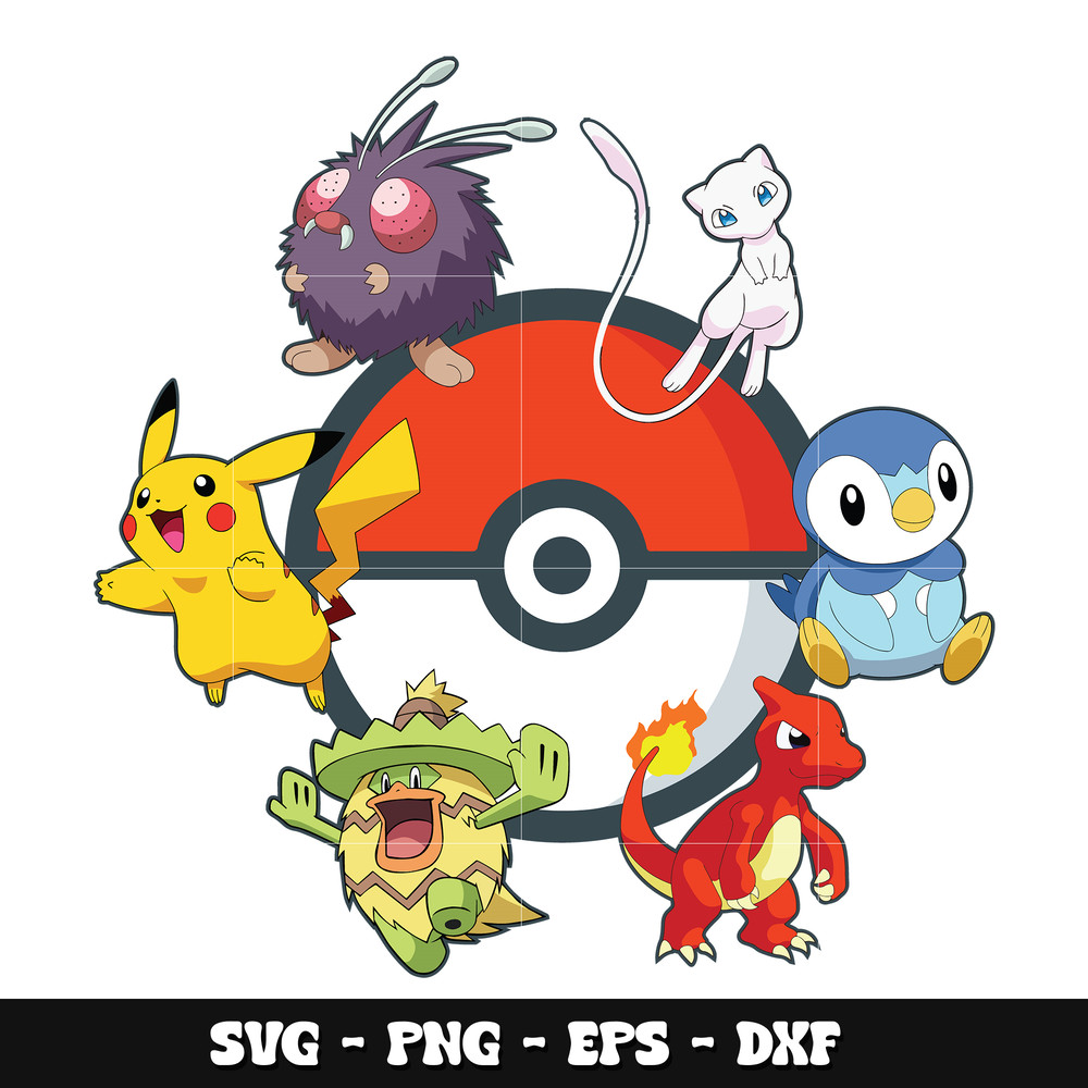 Pokemon best ball svg, Pokemon anime svg