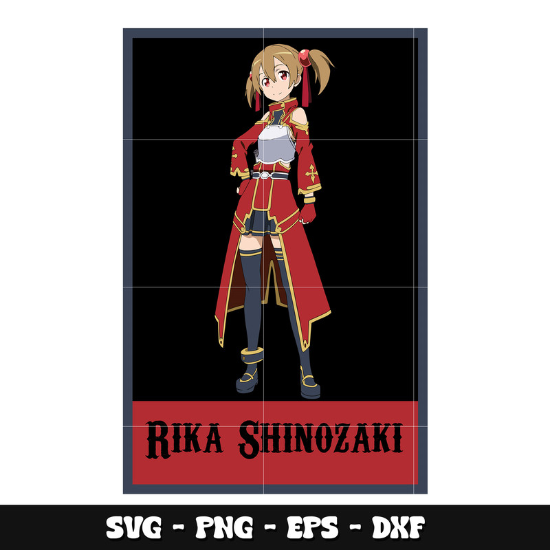Rika Shinozaki svg, Sword Art Online svg, anime svg
