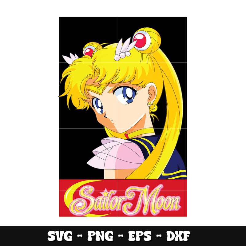 sailor moon face svg, Sailor Moon anime svg