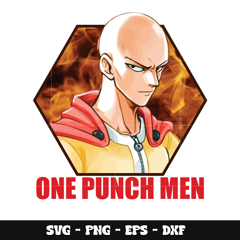 Saitama design svg, One punch svg