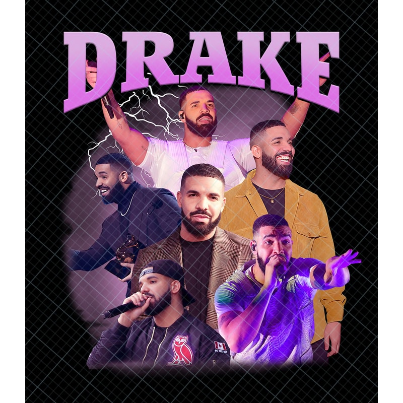 Drake Png, Drake Rapper T-Shirt Design, It's All A Blur Tour 2024 Png, Big As The What Tour Png, Install Download Png.jpg