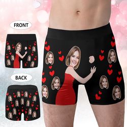 Personalized Boxers for Husband, Custom Face Underwear,Funny Wedding Gift for Bridegroom,Popular Anniversary Gift