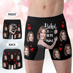 personalized boxers for husband, custom face underwear,popular anniversary gift, boyfriend birthday gift