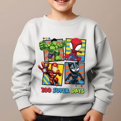 100 Super Days Png, Spiderman 100 Days Of School Png, Spider Hero Png, Back To School Png, 100th Day of School Png, 100