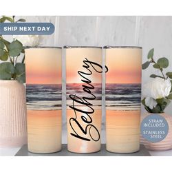 personalised green marble tumbler drinkware / plastic straw marble tumbler / gold drinkware / unique gift