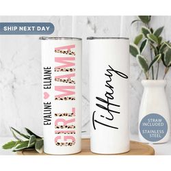custom girl mama tumbler leopard girl mama tumbler cheetah print tumbler mother's day gift personalized mama tumbler