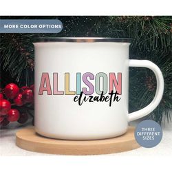 colorful personalized coffee mug, custom name mug, mugs for women, mug for mom, custom mug gift, gift for her, (mug-29co