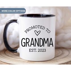 New Grandma Gift, Grandma Personalized Mug, Custom Grandmother Mug, Gift For Grandma, Grandma Reveal Gift, (mug-9 Grandm