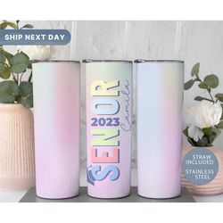 graduating class of 2023, custom graduation senior 2023 tumbler, senior gift, gift for graduation, class of 2023 tumbler