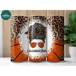basketball babe tumbler for her, basketball babe tumbler gifts for women, basketball girl tumbler with straw, basketball
