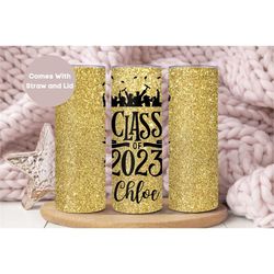 personalized graduation tumbler, custom graduation tumbler cup for graduate, graduation gift, class of 2023 gift, senior
