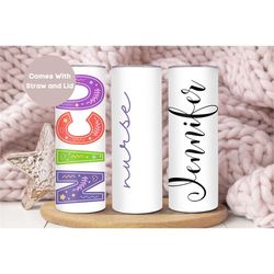 personalized nicu nurse tumbler, custom nicu nurse tumbler cup, nicu nurse gift, nurse appreciation gift, neonatal inten