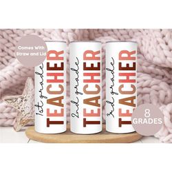 personalized teacher tumbler, custom teacher tumbler cup with name, teacher appreciation gift, teacher 20 oz travel cup,