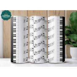 music lover tumbler, music lover gift, music teacher tumbler cup with straw, music tumbler with straw, music tumbler cup