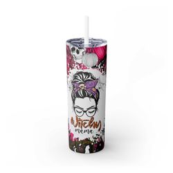mom coffee tumbler with straw and lid, 20 oz, insulated stainless steel skinny tumbler for women, mama tea tumbler, mom