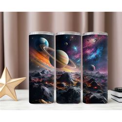 space tumbler, astronaut tumbler, planets tumbler, cold cup, hot cup, flask