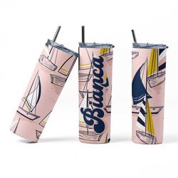 sailing gift for women, boat gifts, custom nautical bachelorette cup, boats booze besties, sailing trip memento, girls s