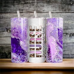 nurse 20oz insulated tumbler with straw