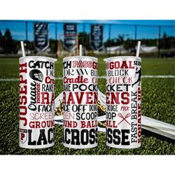 male lacrosse subway art team tumbler. personalized tumbler. 20oz tumbler. coach gift. kota couture. custom tumbler.