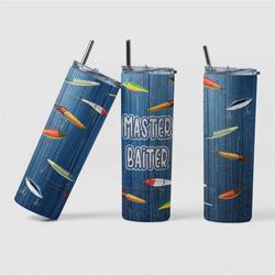 20oz master baiter tumbler funny fishing tumbler