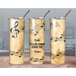 music tumbler//personalized music tumbler//music note tumbler//music teacher tumbler//gift for a music teacher//mothers
