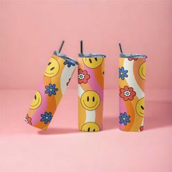 tumbler  smiley face,   20oz tumbler , kids gift , popular tumbler