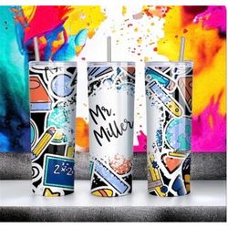 custom teacher tumbler , gift for teacher , personalized teacher tumbler , 20oz , male teacher gift, teacher male