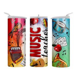 teacher tumbler , gift for teacher ,  teacher gift , music teacher ,   20oz