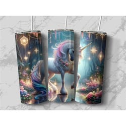 majestic unicorn tumbler for adults, unicorn tumbler gift for her -unicorn tumbler with straw, unicorn travel cup gift f