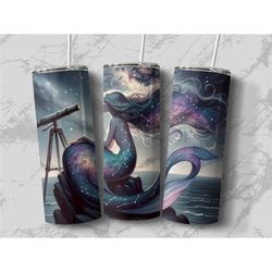 siren tumbler for women, cute ocean tumbler cup gift for her, mermaid tumbler cup with straw, ocean themed gifts for wom